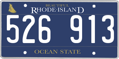 RI license plate 526913