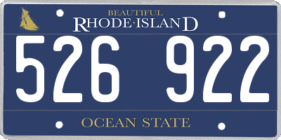 RI license plate 526922