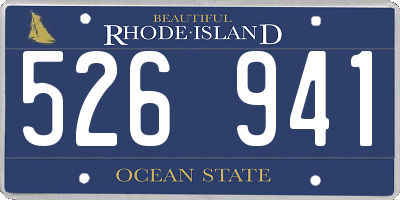RI license plate 526941
