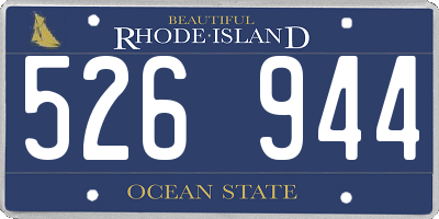 RI license plate 526944
