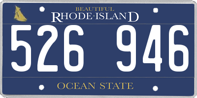 RI license plate 526946