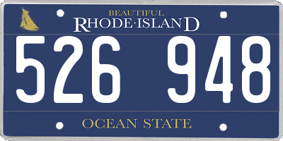 RI license plate 526948