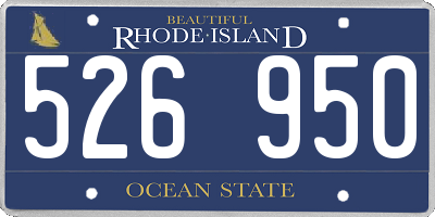 RI license plate 526950