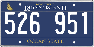 RI license plate 526951