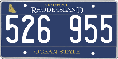 RI license plate 526955