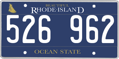 RI license plate 526962