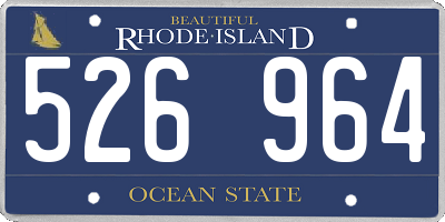 RI license plate 526964