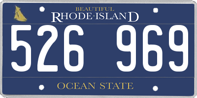 RI license plate 526969