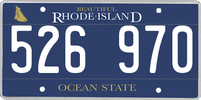 RI license plate 526970