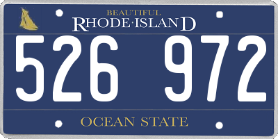 RI license plate 526972