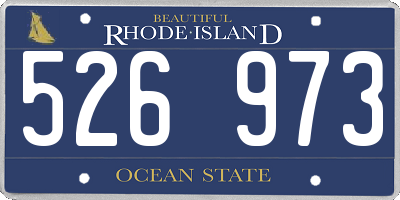 RI license plate 526973