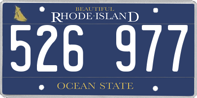 RI license plate 526977