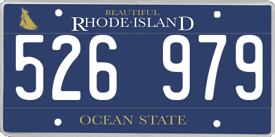 RI license plate 526979