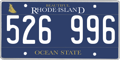 RI license plate 526996