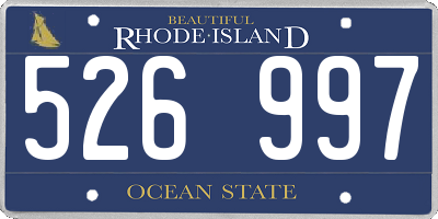 RI license plate 526997