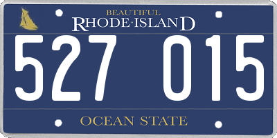 RI license plate 527015
