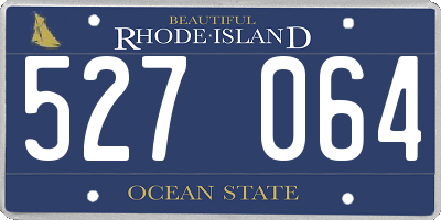 RI license plate 527064