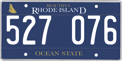 RI license plate 527076