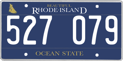 RI license plate 527079
