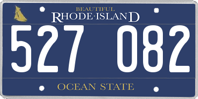 RI license plate 527082
