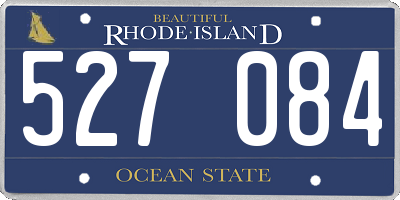 RI license plate 527084
