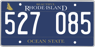 RI license plate 527085