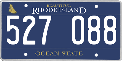 RI license plate 527088