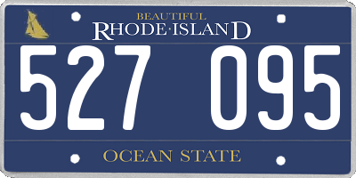 RI license plate 527095