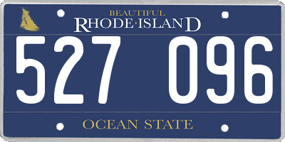 RI license plate 527096