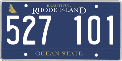 RI license plate 527101