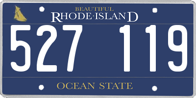 RI license plate 527119