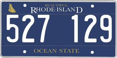 RI license plate 527129