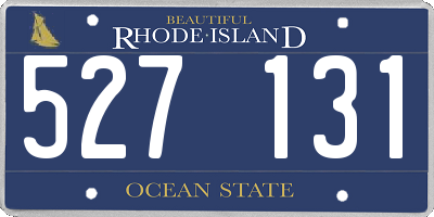 RI license plate 527131