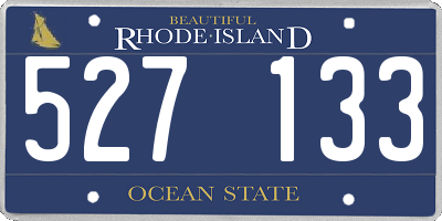 RI license plate 527133