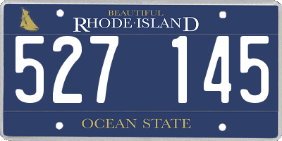 RI license plate 527145