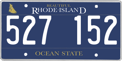RI license plate 527152