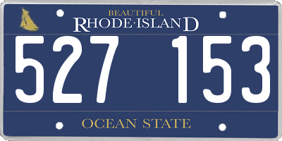 RI license plate 527153