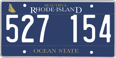 RI license plate 527154