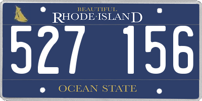 RI license plate 527156