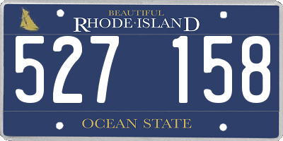 RI license plate 527158