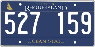 RI license plate 527159