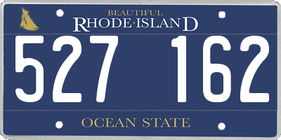 RI license plate 527162