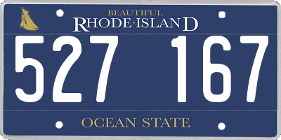 RI license plate 527167