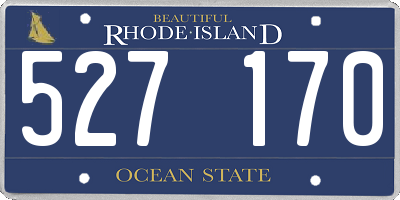 RI license plate 527170
