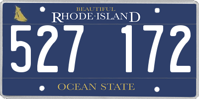 RI license plate 527172