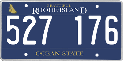 RI license plate 527176