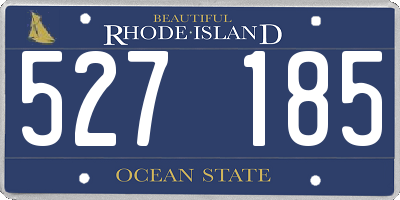 RI license plate 527185