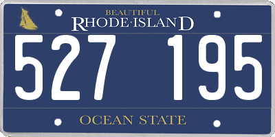 RI license plate 527195