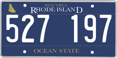RI license plate 527197