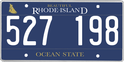 RI license plate 527198